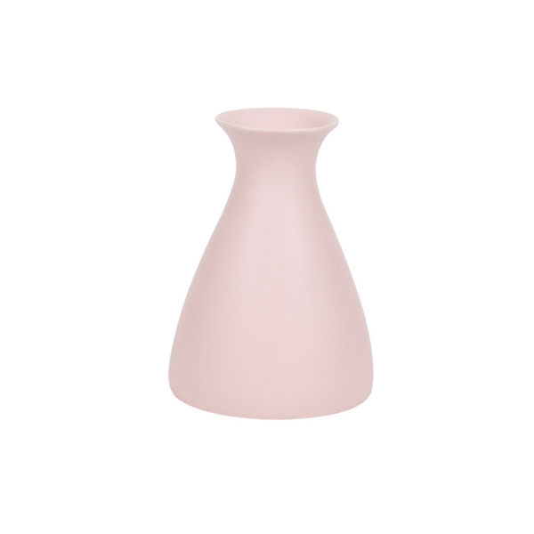 哑光粉红花瓶-小